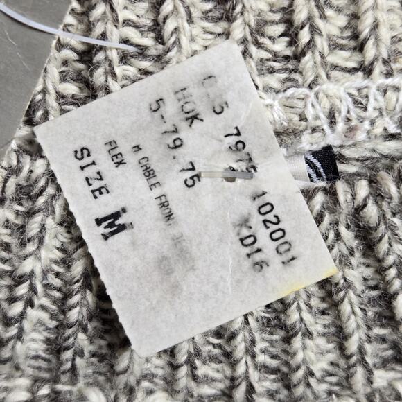 RARE VTG NWT Hunter Hills New Zealand New Wool Natural Cable Knit Sweater MEDIUM - Picture 6 of 14